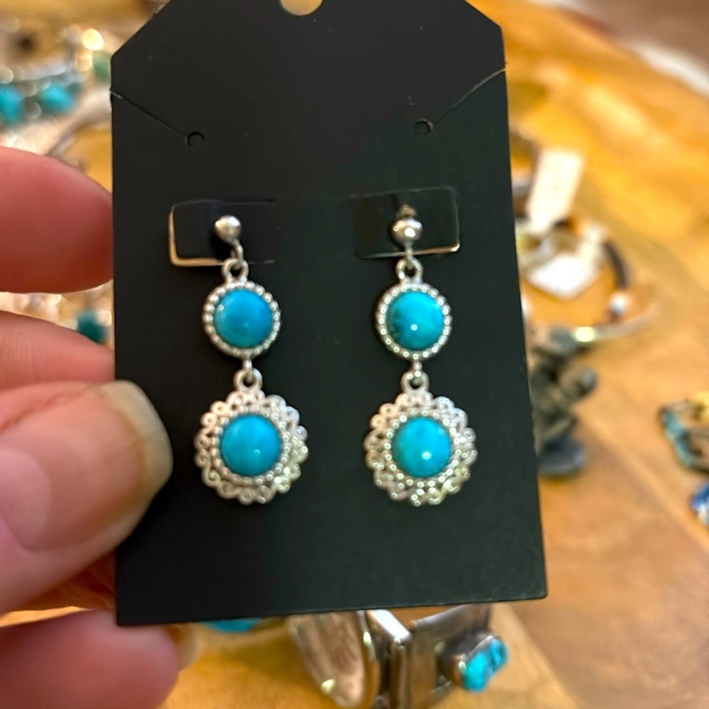 SS Turquoise Earrings